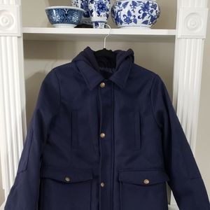 Boys Hooded London Fog Winter Dress Coat